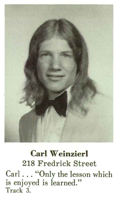 Carl Weinzierl, PHS Class of 1974