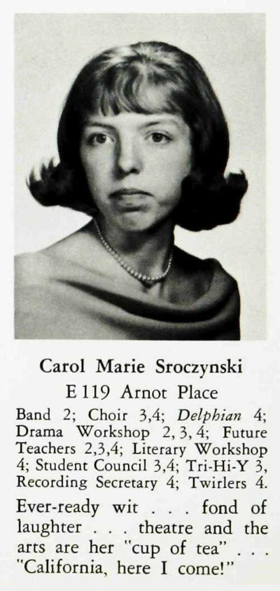 Carol Sroczynski Green, Class of 1965
