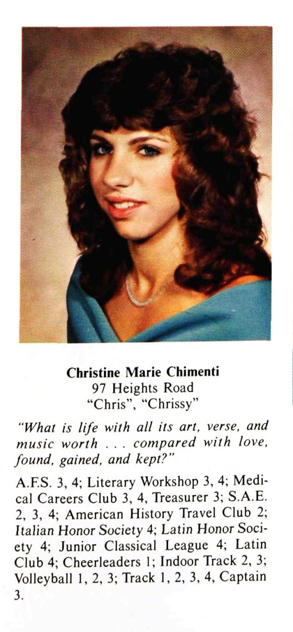 Christine Chimenti, Class of 1984