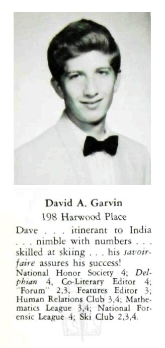 David Garvin, Class of 1970