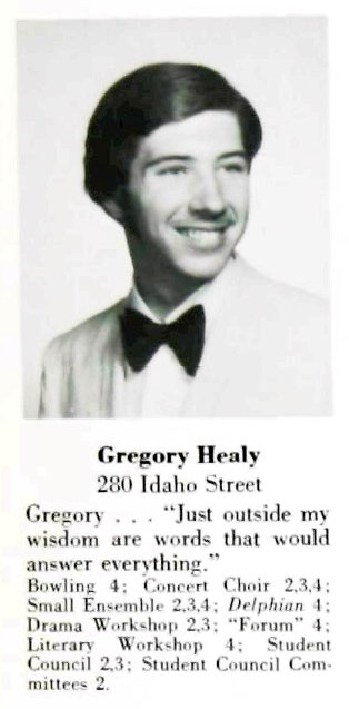 Gregory Healy now Quinn, Class of 1974