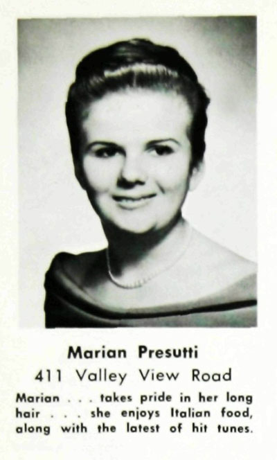 Marion Presutti Berry, Paramus High School Class of 1963