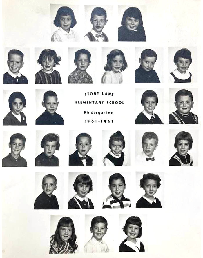 Stony Lane Elementary School, Paramus NJ - Grade K 1961 - 1962