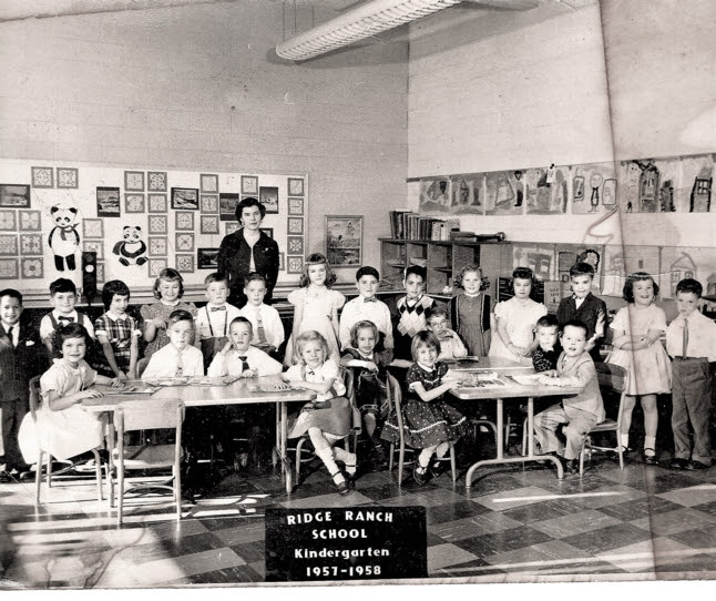 Mrs. Ashworth's Kindergarten Class in 1957-58