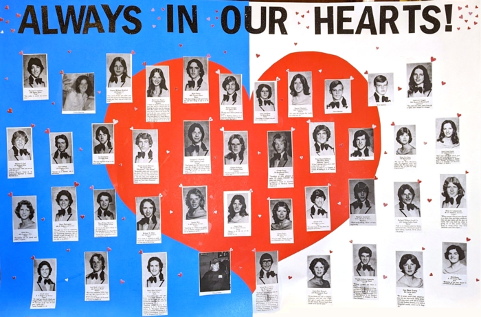 PHS Class of 1978 In Memory Board
