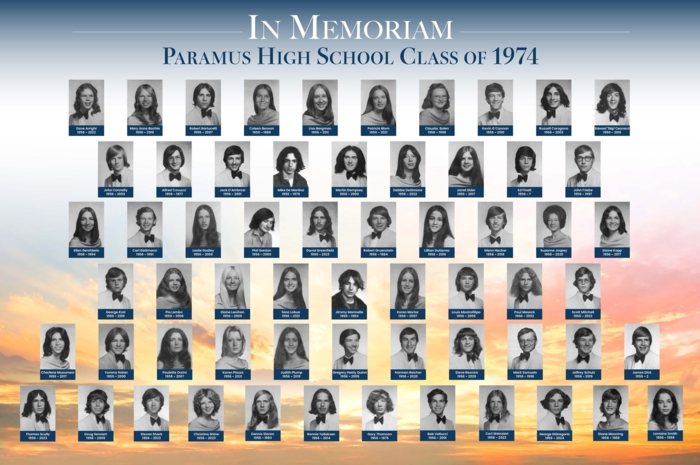 PHS Class of 1974 In Memory Board