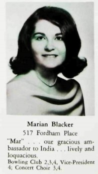 Marian Blacker, Class of 1969 - In Memory