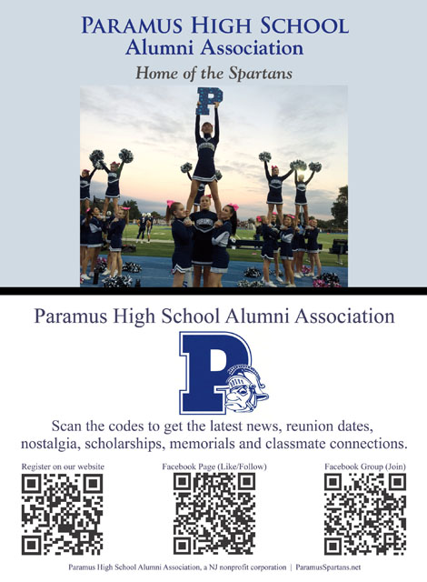 Paramus High School Alumni Association - Home of the Spartans postcard