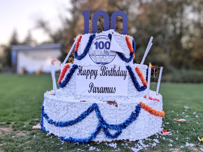 Paramus' Centennial Harvest Festival birthday cake