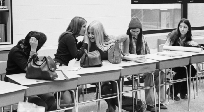 How text messaging was done 50 years ago at Paramus High School.