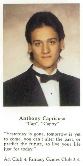 Anthony Capricuso, Paramus High School Class of 1989