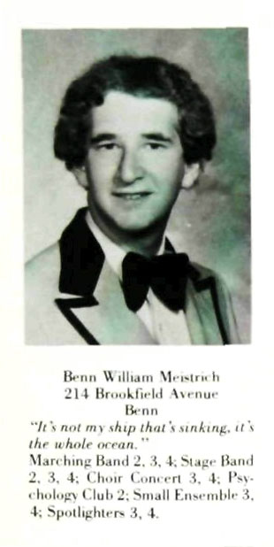 Benn William Meistrich, Paramus High School Class of 1978