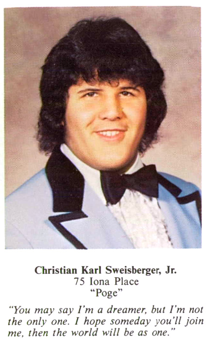SWEISBERGER, Christian K. Jr Paramus HS Class of 1982