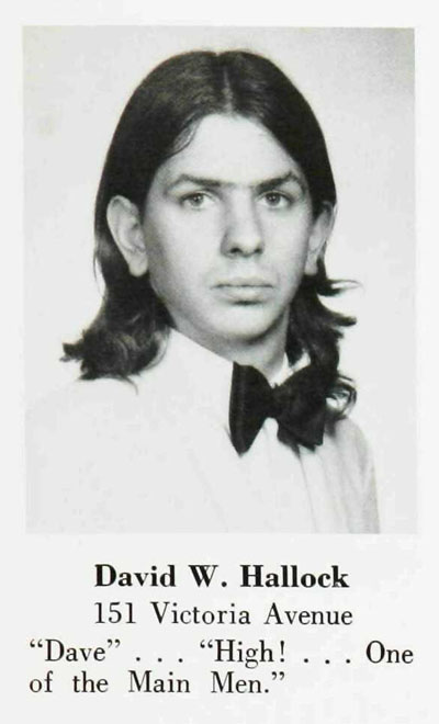 David Hallock, Paramus High School Class of 1973