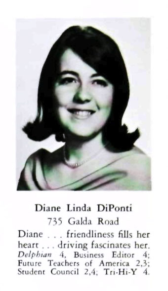Diane Linda DiPonti Snoop, Class of 1968