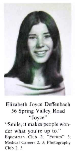 Elizabeth Joyce Deffenbach, Class of 1975