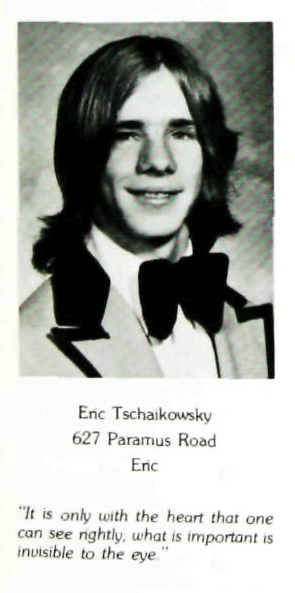 Eric Tschaikowsky, Class of 1979, on January 13, 2016