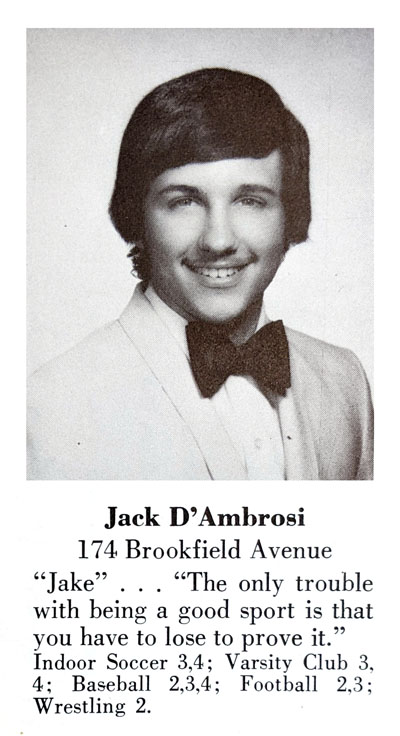 Jack D'Ambrosio, Paramus High School Class of 1974, on September 11, 2001
