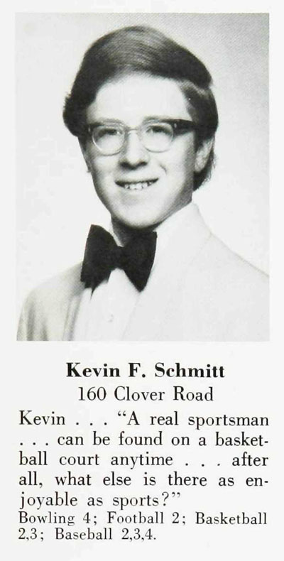 Kevin Schmitt, Paramus High School Class of 1973