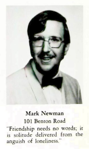 Mark Newman, Class of 1972