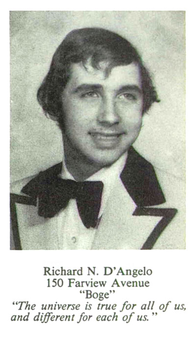 Richard D'Angelo, Paramus High School Class of 1977