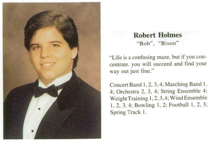 Robert Holmes, Paramus HS Class of 1983