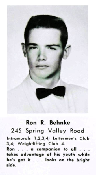 Ronald R. Behnke, Paramus High School Class of 1963