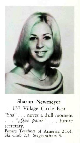 Sharon Newmeyer, Paramus High School Class of 1968