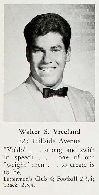 Walter Vreeland, Paramus High School Class of 1967