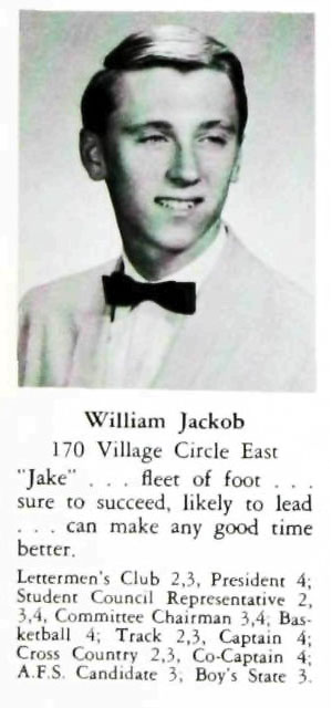 William John Jackob, Paramus High School Class of 1966